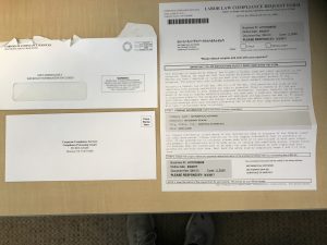 Letter from Corporate Compliance Services