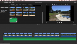 Scenic Walk Slideshow Project in iMovie