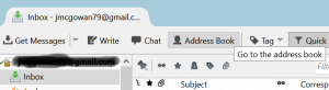 Address Book Button in Thunderbird