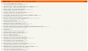 Hacker News Web Site