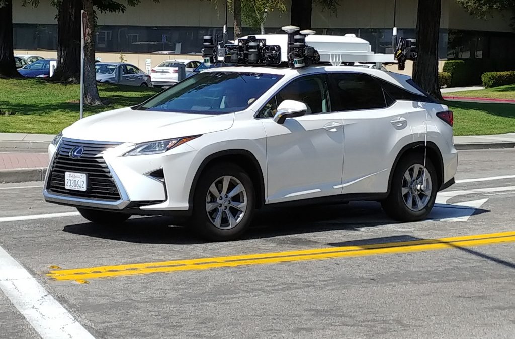 Self Driving Car Sunnyvale Closeup