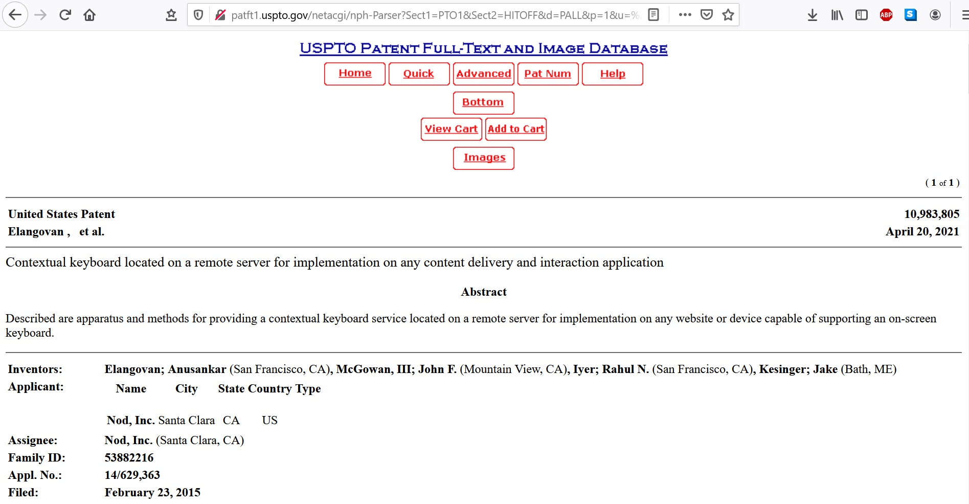 US Patent Image